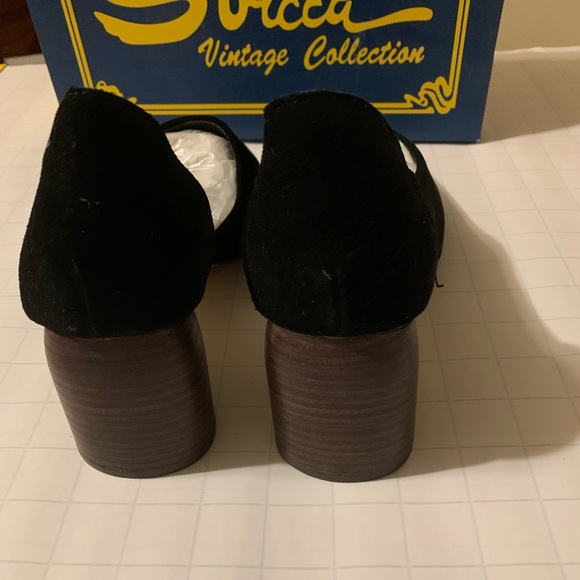 NIB Sbicca Black Volin Faux Suede sz 9 - Picture 3 of 5